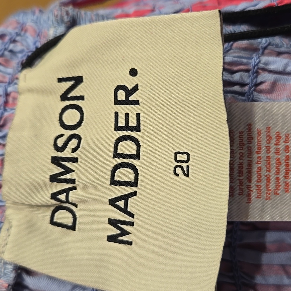 Damson Madder Bluebelle Shirred Mini Dress EU Size 20 /US 16 - Picture 11 of 13